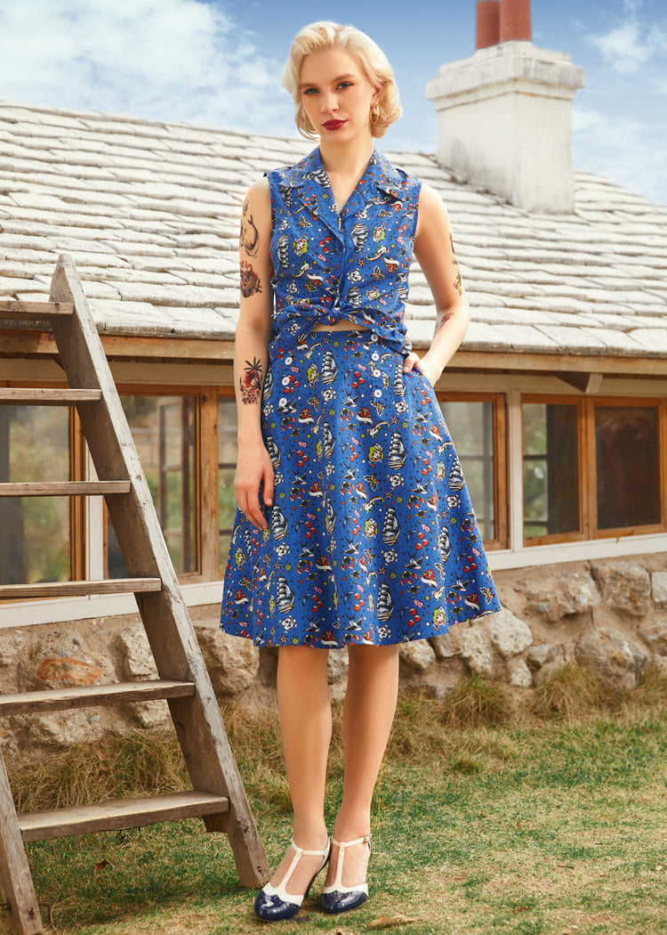 Sailor Flare Skirt