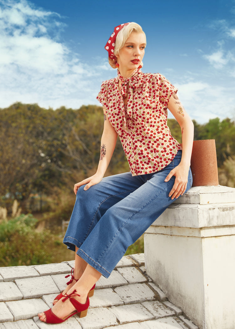 Boardwalk Beauty Wide Leg Denim Pants