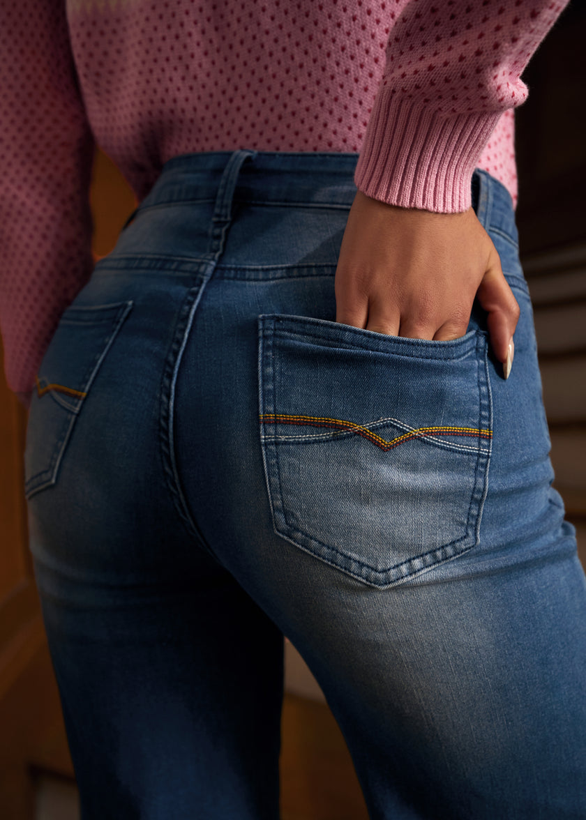 Luck of the Stylish Wide Leg Crop Jeans – ModCloth