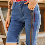 Just Bloomed Bermuda Jean Shorts (Final Sale)
