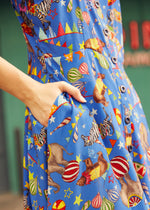 Sun-Kissed Stroll Fit & Flare Dress