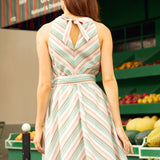 The Taffy Twist Halter Dress (Final Sale)