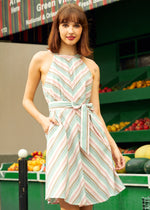 The Taffy Twist Halter Dress