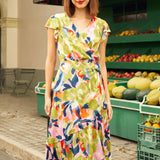 The Brushstroke Breeze Wrap Dress