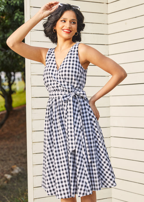 Instant Energy Faux-Wrap Dress