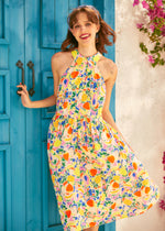 Cutaway Shirt Fit & Flare Dress