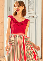 Ruffle Me This V-Neck Tank