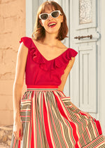 Ruffle Me This V-Neck Tank