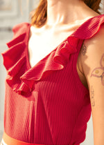 Ruffle Me This V-Neck Tank