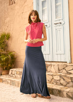 Rydell High Revisited Cap Sleeve Tie-Neck Top