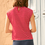 Rydell High Revisited Cap Sleeve Tie-Neck Top (Final Sale)