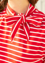 Rydell High Revisited Cap Sleeve Tie-Neck Top