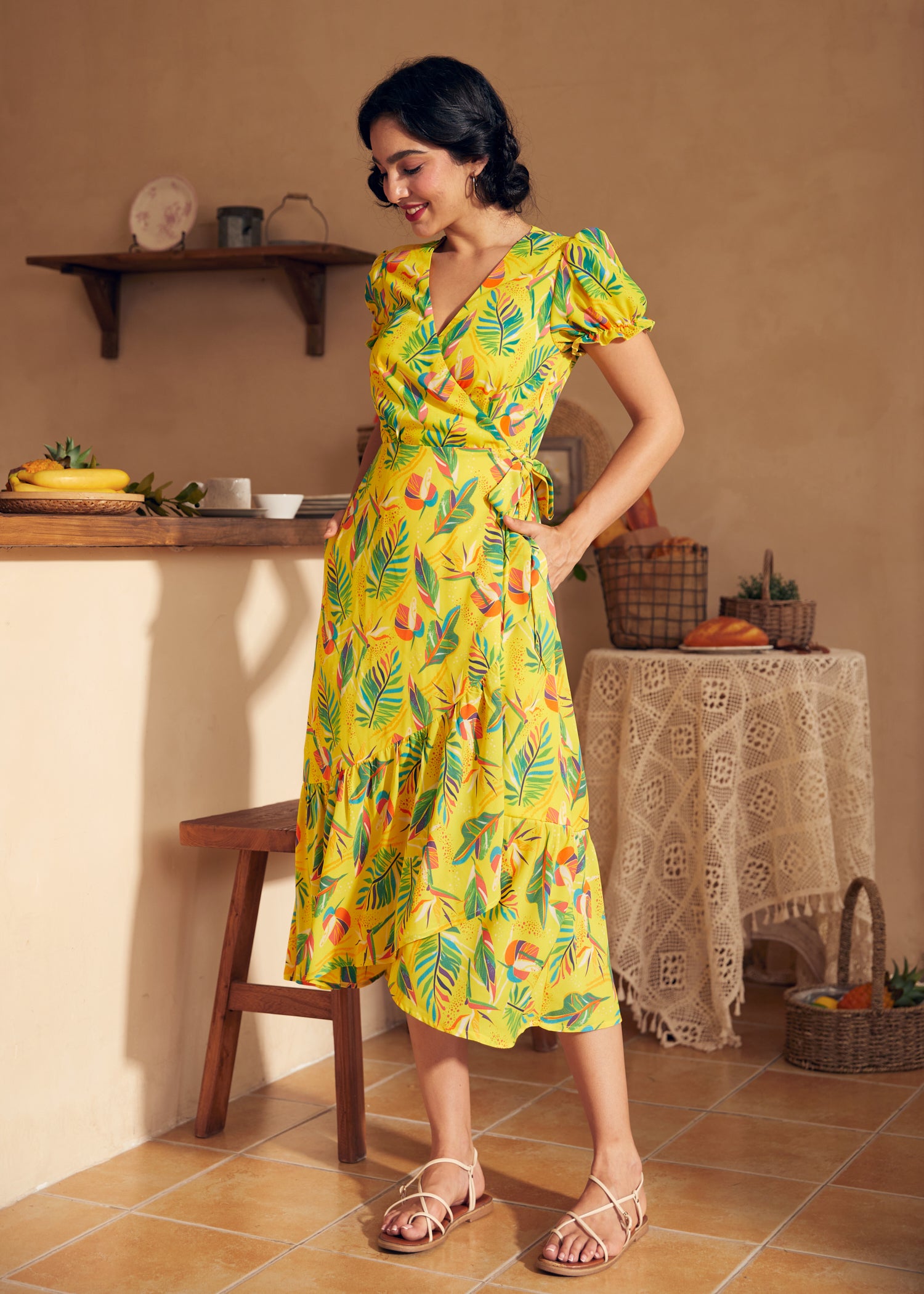 Air of Elegance Wrap Dress (Final Sale)
