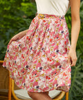 Side view highlighting flowy skirt shape and lightweight fabric movement