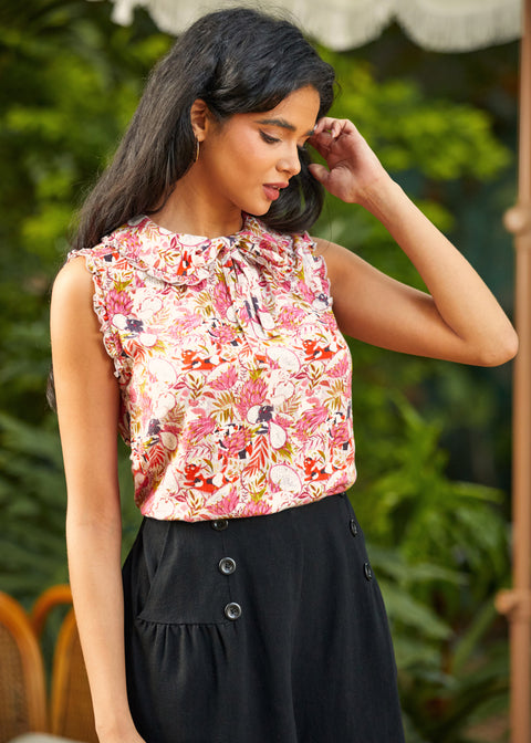 Curiosity Tied the Bow Blouse