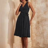 Instant Energy Faux-Wrap Knit Dress