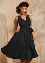 Instant Energy Faux-Wrap Knit Dress