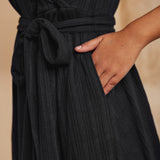 Instant Energy Faux-Wrap Knit Dress
