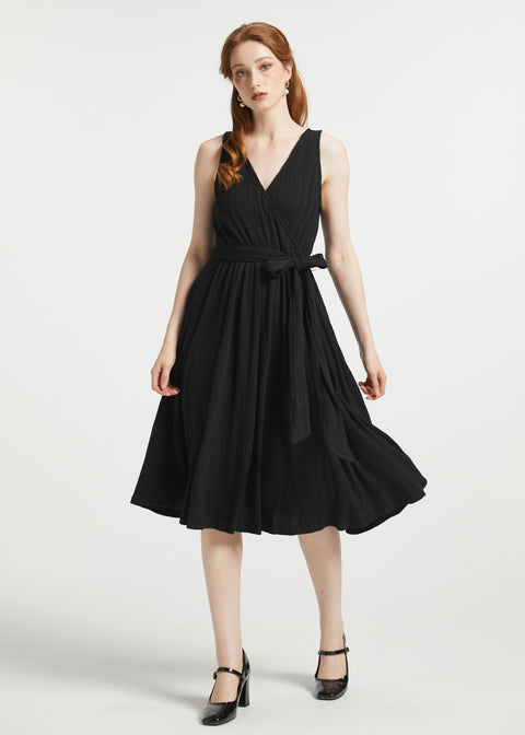 Instant Energy Faux-Wrap Knit Dress