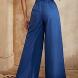 Double Pleat Wide Leg Pants (Final Sale)