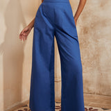Double Pleat Wide Leg Pants (Final Sale)