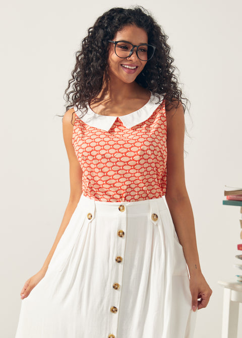 The Class Act Collar Top