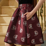 More Than Charming Brocade Skirt