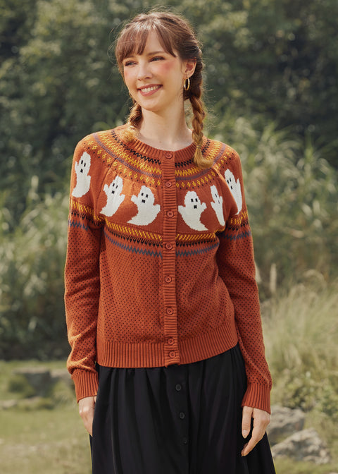 📌PRESALE You've Been Ghosted Fair Isle Cardigan