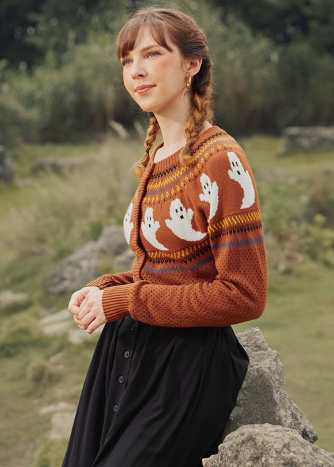 📌PRESALE You've Been Ghosted Fair Isle Cardigan