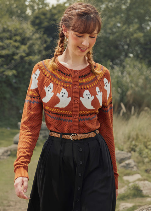 📌PRESALE You've Been Ghosted Fair Isle Cardigan