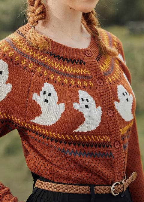 📌PRESALE You've Been Ghosted Fair Isle Cardigan