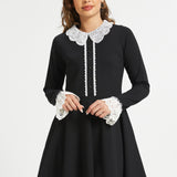 Midnight Manor Fit & Flare Dress