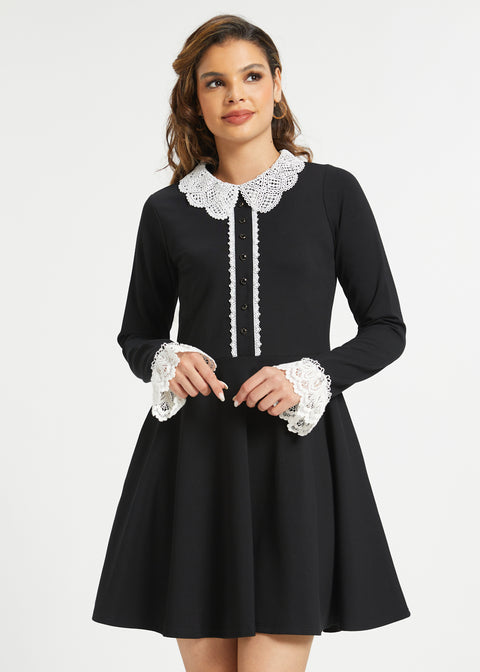 Midnight Manor Fit & Flare Dress