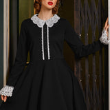 Midnight Manor Fit & Flare Dress