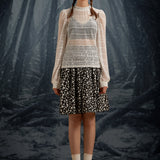 Roxanne Smocked Mockneck Blouse (Final Sale)