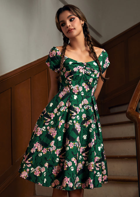 Raven About You Fit & Flare Dress - Blackbird / S Raven About You Fit & Flare Dress - Blackbird / S