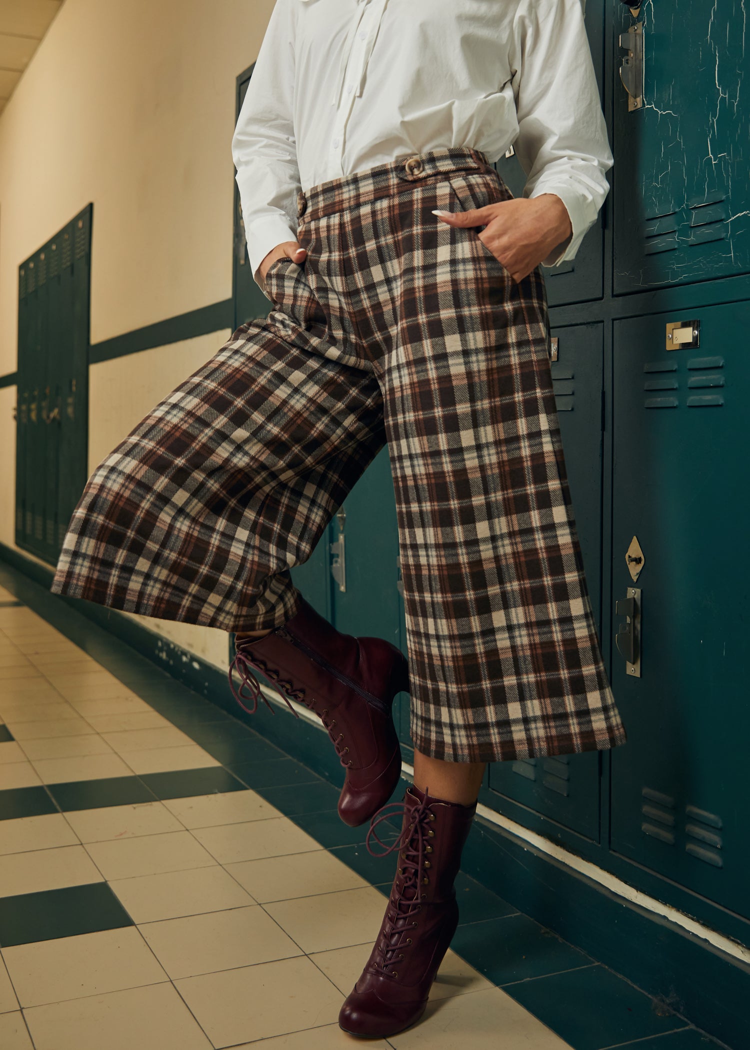 The Plaiditude Gaucho Pants (Final Sale)