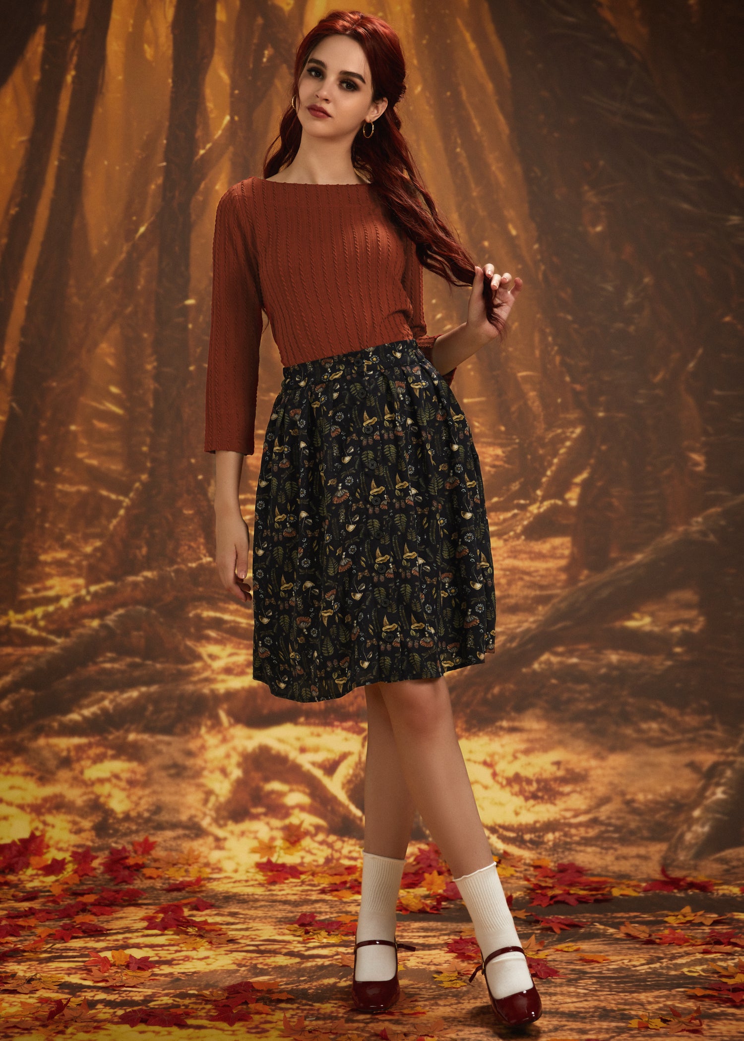 A Crisp Autumn Breeze Boatneck Top