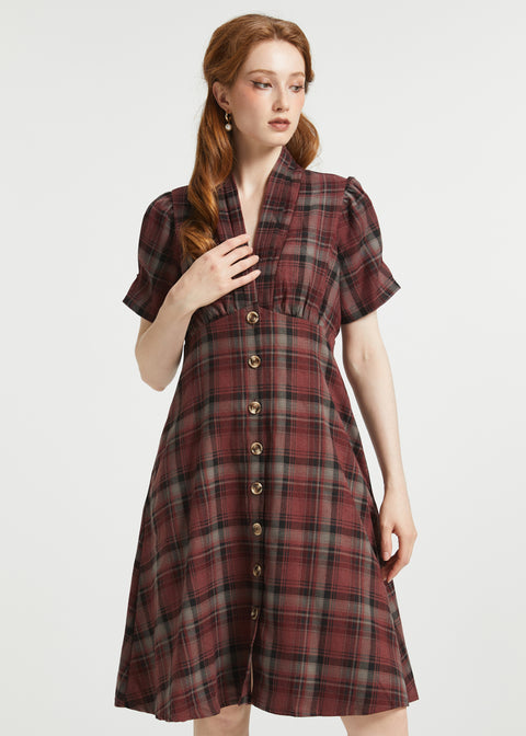 Ivy League Charm Fit & Flare Dress