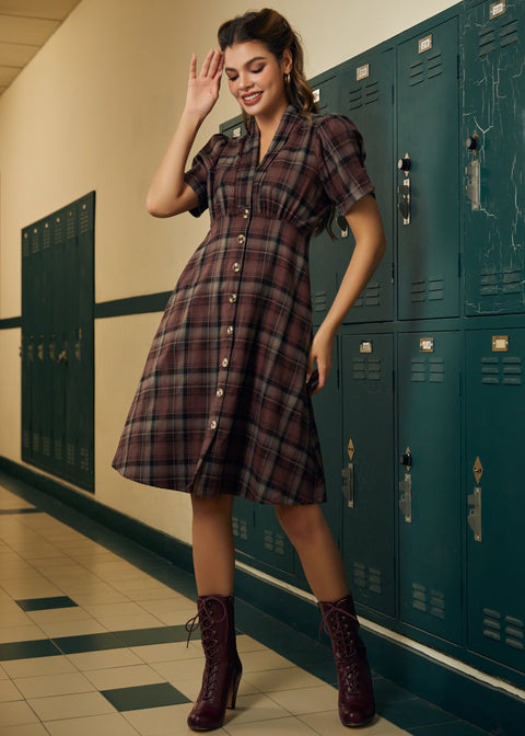 Ivy League Charm Fit & Flare Dress