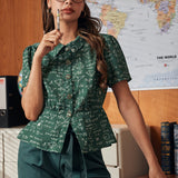 The Peplum Scholar Blouse (Final Sale)