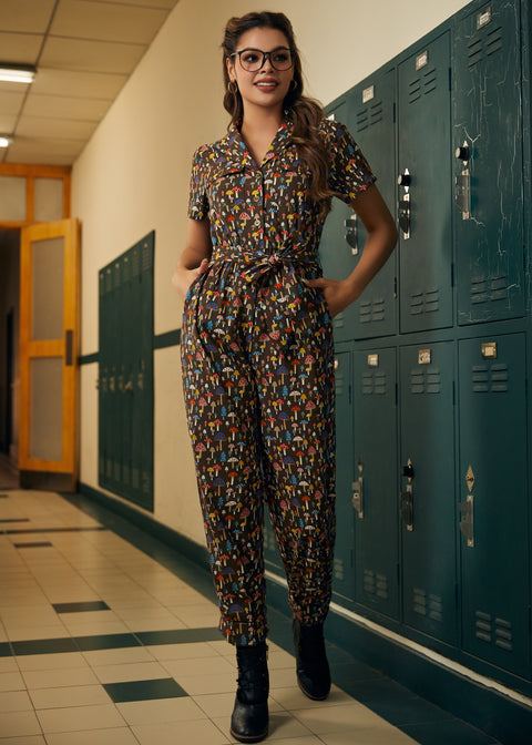 Mushroom About Town Jumpsuit