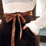 Cider, Spice & Everything Nice Wide Leg Velvet Pants