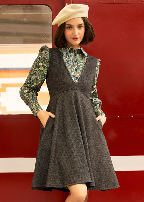 Chevrons Before Coffee Jumper Dress