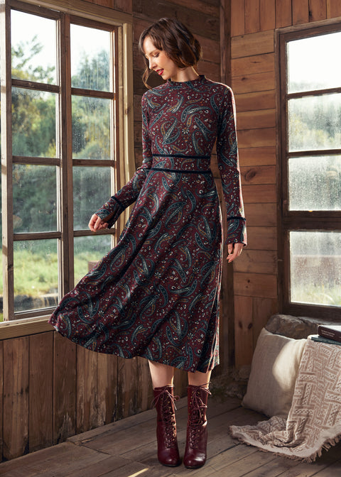 Garden Party Tapestry Midi Dress