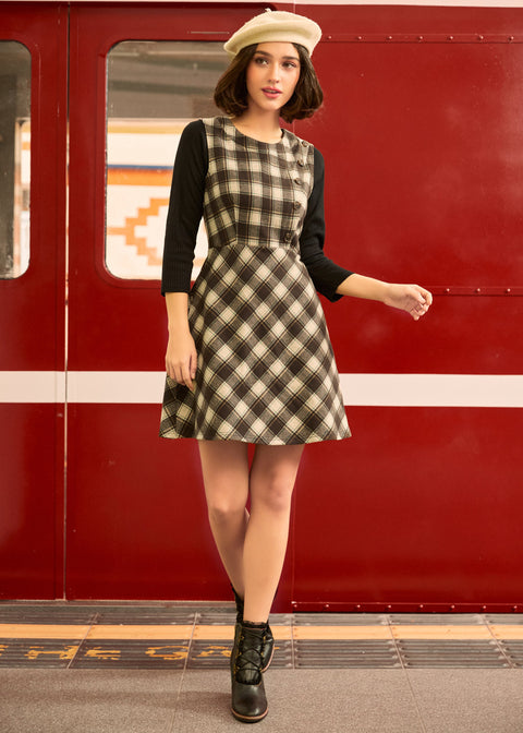 Checkmate Charm Jumper Dress