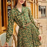 Tail to Tell Pleated Fit & Flare Dress