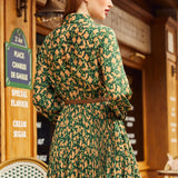Tail to Tell Pleated Fit & Flare Dress