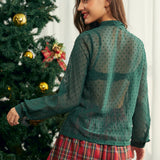 Under the Mistletoe Bow Blouse