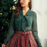 Under the Mistletoe Bow Blouse